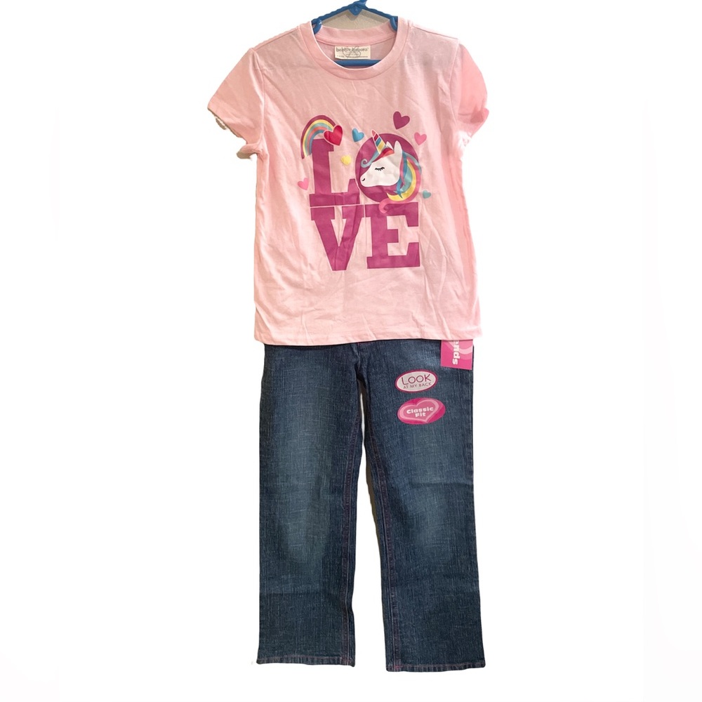 Girl’s Tee-Shirt & Jeans Set